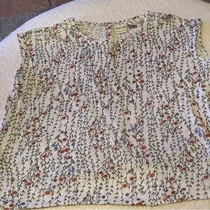 Rachel Zoe White Floral Blouse